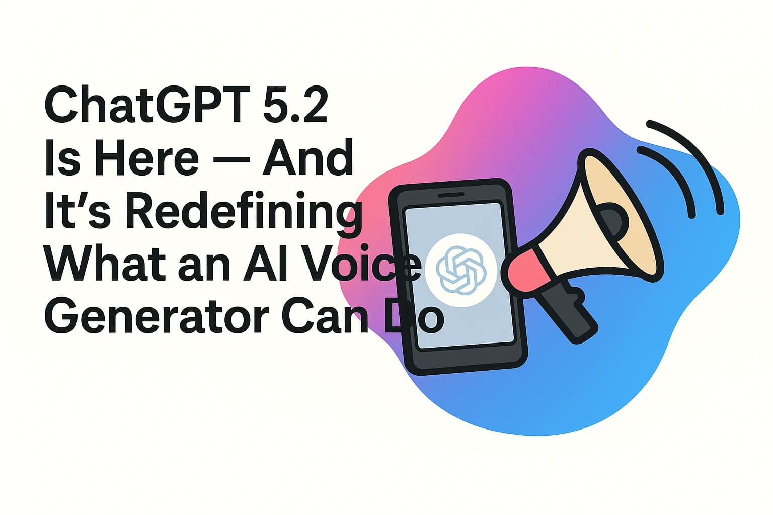 ChatGPT 5.2 Is Here — And It’s Redefining What an AI Voice Generator Can Do