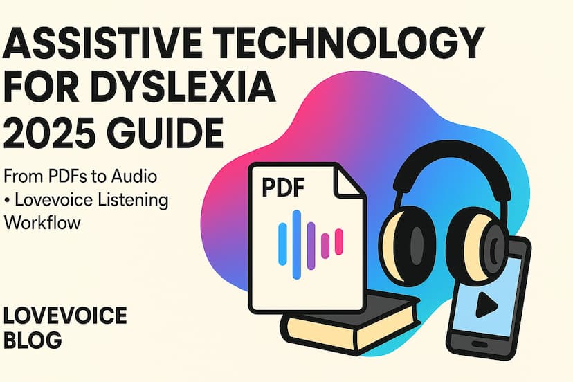 Build Your 'Listening to Learn' Habit: A Dyslexia AT Guide featuring Lovevoice