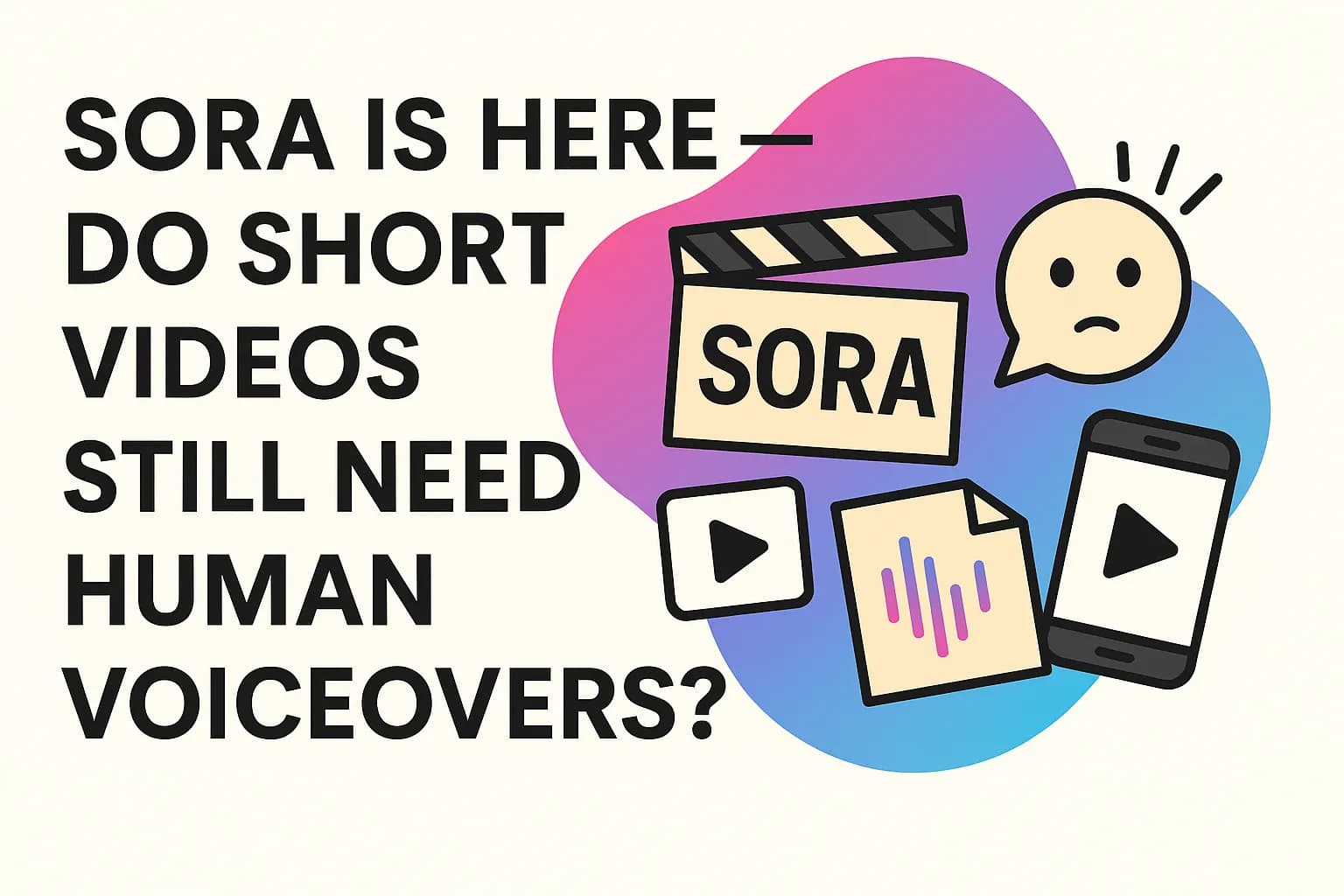 Sora Is Here — Do Short Videos Still Need Human Voiceovers?